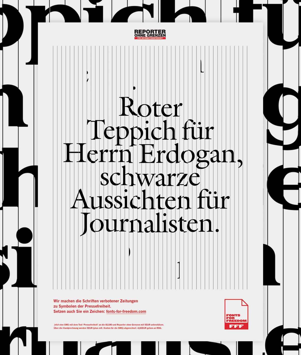 Reporters without borders – Fonts for Freedom